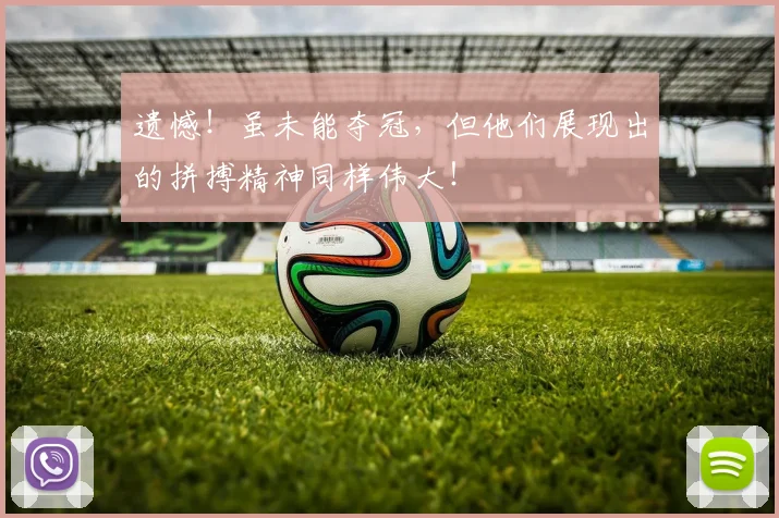 遗憾！虽未能夺冠，但他们展现出的拼搏精神同样伟大！
